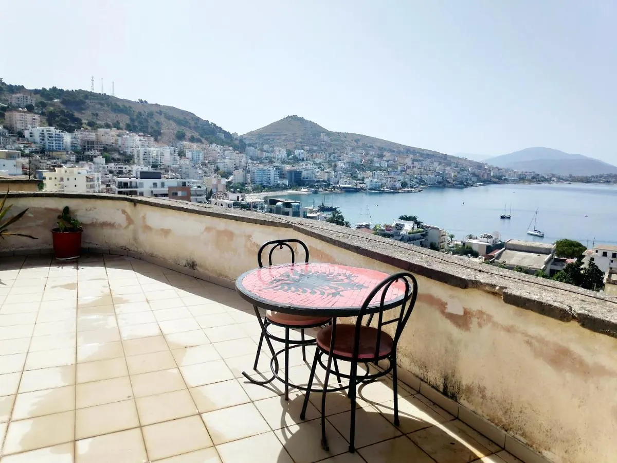 Private Studio Sea View 2 Minutes Away From Beach Sarande Apartment