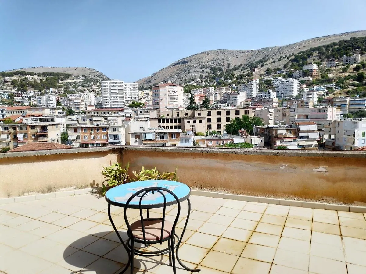 Private Studio Sea View 2 Minutes Away From Beach Sarande Apartment